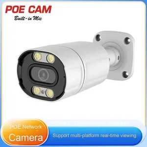 JUNZHENG 4K HD rete 48V POE rete IP fotocamera Bullet costruito in Mic H.265 CMOS sensore Full Color visione notturna all'aperto - Product Image 3