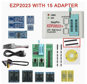 Hochgeschwindigkeits-USB-SPI-Flash EZP2023 BIOS-Programmierer Unterstützung 24/25/93/95 Series Chip mit 15 Adaptern