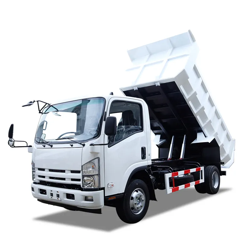 Çin ISUZU fabrika npr damperli kamyon 4x2 4wd 189hp damperli kamyonlar camion de basura maden taşımacılığı için satılık