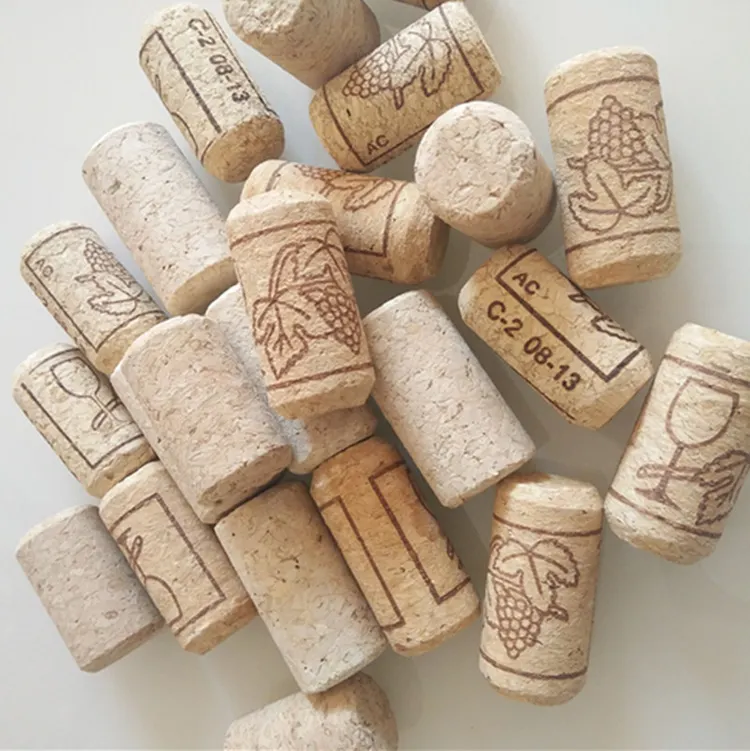 بيع بالجملة الفلين لأغطية النبيذ بأغطية الإغلاق غطاء النبيذ الطبيعي Cork Stopper