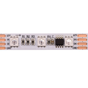 แถบไฟ LED 60ดวง12/24V 10มม. เปลี่ยนสีได้หลากสี DMX512B3 UCS512B3 RGB - Product Image 3