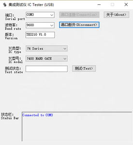 Taidacent 74 40 Series IC Analog Chip TES210 USB Digital IC Tester Module giudichi il Tester del circuito integrato digitale Log - Product Image 5