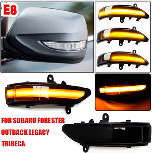 ไฟเลี้ยวแบบไดนามิก,ไฟ LED มีปีกข้างมองหลังสะท้อนแสงไฟกระพริบสำหรับ Subaru Forester Outback Legacy Tribeca - Product Image 2