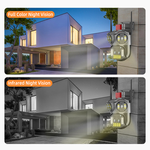 12MP multi lente ip cctv sistema de cámara interior WiFi Cámara versión nocturna luz infrarroja