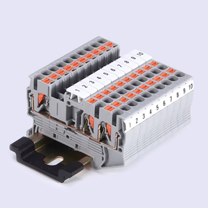 PT2.5-TW Twin Conductor Push in <strong>Terminal</strong> Wire Connector 2.5mm TWIN Combined Din Rail <strong>Spring</strong> Push-in Din Rail <strong>Terminal</strong> <strong>Block</strong> - Product Image 6