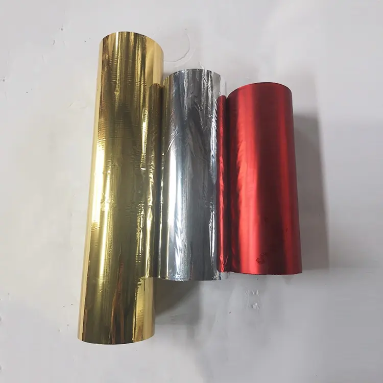 Film di laminazione termica metallizzato Pet oro e argento per imballaggio e laminazione