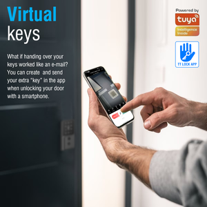 Te'an Electric Smart Türschloss Digital mit Finger abdruck karte Netzwerk Passwort Riegels chlösser für Hotels Steel Network Compatible - Product Image 2