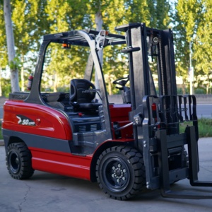 Piccolo carrello elevatore elettrico da 1 e 2 tonnellate con piattaforma idraulica a quattro ruote per la movimentazione del carico/scarico di sollevamento del veicolo - Product Image 4
