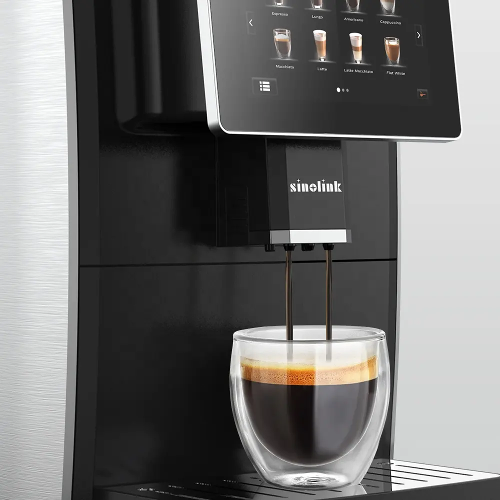 Macchina da caffè completamente automatica da 2022 fagioli a tazza con macinacaffè