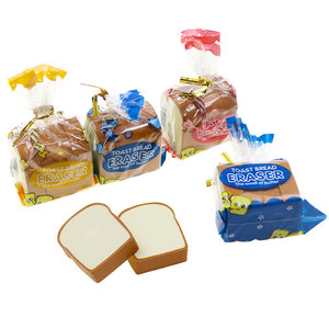 Becol Bán Buôn Trường Văn Phòng Phẩm Sáng Tạo Bánh Mì Nướng Bánh Mì Hình Dạng Tẩy Dễ Thương 3D Thực Phẩm Hình Dạng Bút Chì Tẩy Đặt Cho Trẻ Em Quà Tặng Phần Thưởng - Product Image 3