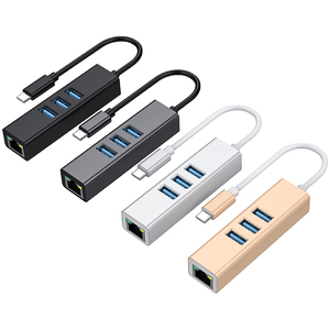 4 porte Internet 1000M LAN USB 3.0 Hub per Macbook Computer Portatile Del PC Per iPad Tablet - Product Image 1