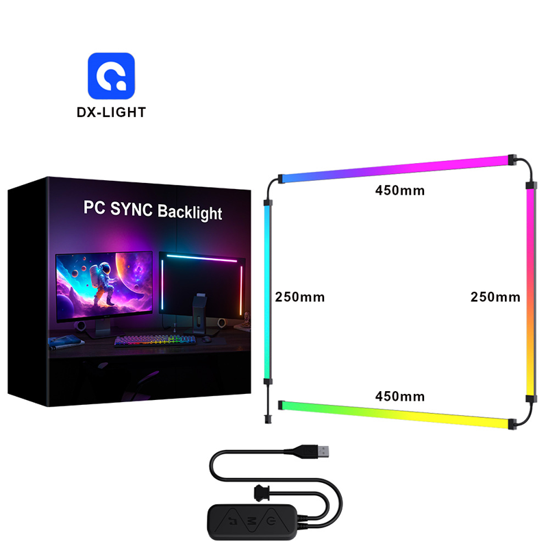 Noir 24 pouces -4 côtés-manchon en silicone