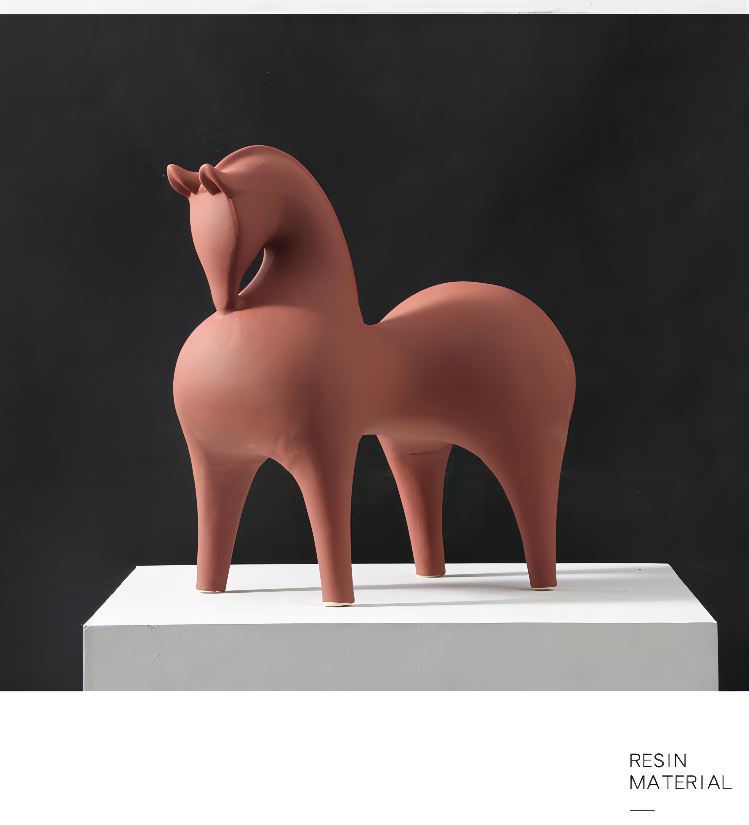 Nordic Pattern Horse Decorative Vintage Ornament Other Home Decoration Ceramic Decors