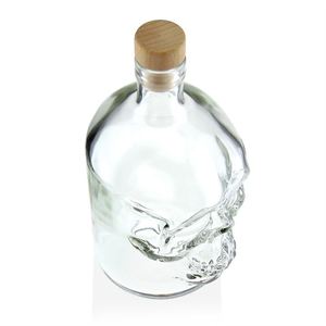 100毫升500毫升750毫升创意骷髅头恶魔头怪物头酒龙舌兰酒伏特加倾析器玻璃瓶