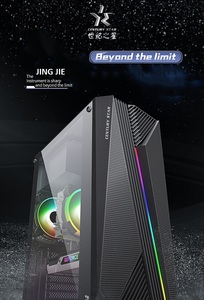 Excelente valor Caja de la computadora con malla frontal Horizontal templado cubierta de la computadora Caso Micro ATX Mini ITX caso