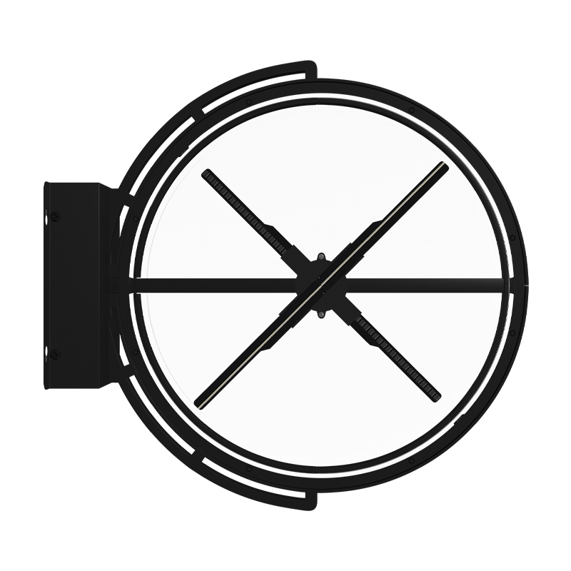 Ventilador doble de 42 cm dentro de la cubierta de pared impermeable.