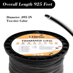 Yüksek kaliteli 3-Pound ticari 095 ''X 925-Ft yuvarlak düzeltici hattı Bonus kesici gri ile ağır naylon ot yiyen dize - Product Image 2