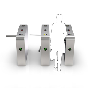 CE-geprüfte 3-Arm-Drop-Arm-Drehkreuz-Zugangskontrolle für das Fitness studio im Freien mit stilvollem Box-Design - Product Image 4