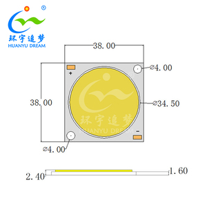 उच्च स्तर 95 + 3835 कोब नेतृत्व वाली चिप 150w 42v अच्छी गुणवत्ता वाले तांबे के सबस्ट्ररेट कोब - Product Image 6