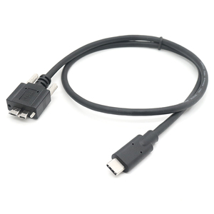 USB 3.0 tip C erkek mikro B erkek şarj ve sabit disk kamera ve barkod tarayıcı için vidalı bağlantı ile veri aktarım kablosu - Product Image 1