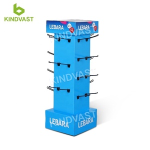 Custom Retail Espositore Rotatore Gancio in Cartone Piani da Pavimento in Cartone da esposizione con Gancio per Negozio di Mobili - Product Image 4
