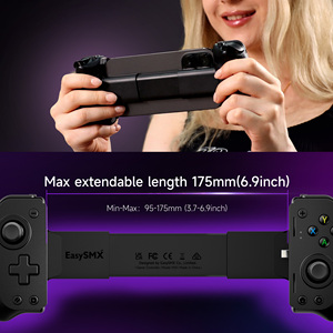 Con 2 pulsanti di programmazione diretta plug and play a bassa latenza joystick controller di gioco 4 Hall Mobile gioco maniglia - Product Image 4