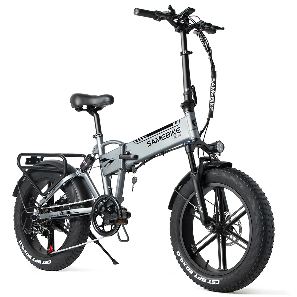 2023 원래 공장 SAMEBIKE 전자 자전거 XWLX09 750w 20 인치 플랫 랜드 마운틴 오프 로드 접이식 지방 타이어 전기 자전거