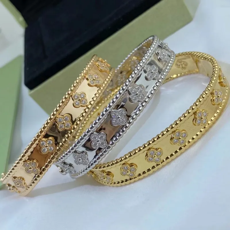 925 Sterling Silver Classic Handmade Kaleidoscope Lucky Bracelet Women Elegant Fashion Brand Luxury Jewelry Wholesale