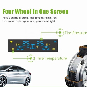 Sistema Inteligente de control de presión de neumáticos para coche, TPMS, energía Solar, pantalla LCD, USB, alarma de seguridad, Sensor de presión de neumáticos - Product Image 5