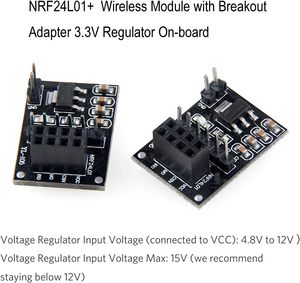 NRF24L01ワイヤレスアダプターモジュール3.3Vロボットカー用8ピン用ソケットアダプタープレートボード24L01ワイヤレスモジュール - Product Image 5