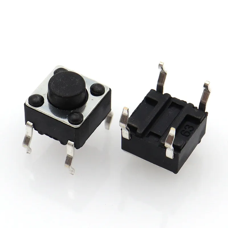 Nút Nhấn Chiến Thuật Xúc Giác Của Nhà Máy Trung Quốc Công Tắc Micro 2Pin 6*6*4.3/5/6/7/8/9/10Mm 6X6X5 Công Tắc Chiến Thuật