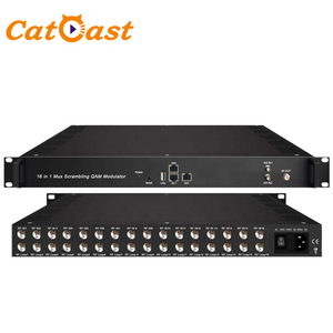 16 FTA Tuner DVBS S2 Modulator DVBC QAM RF <strong>Output</strong> Transmodulator Support Muxscrambling