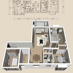 Interior Design and Drawing Service with <strong>3D</strong> <strong>Rendering</strong> Optional Material Supply for Villa Apartment Luxury House - Product Image 4