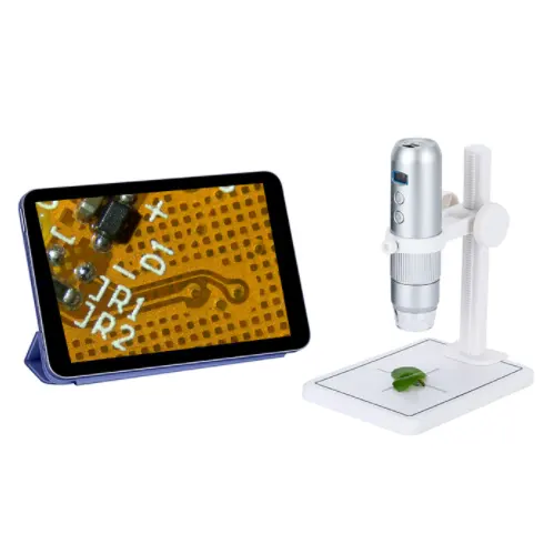 Microscope numérique à électron industriel, MS4, 8led, lumière, portable, Wifi, sans fil, USB