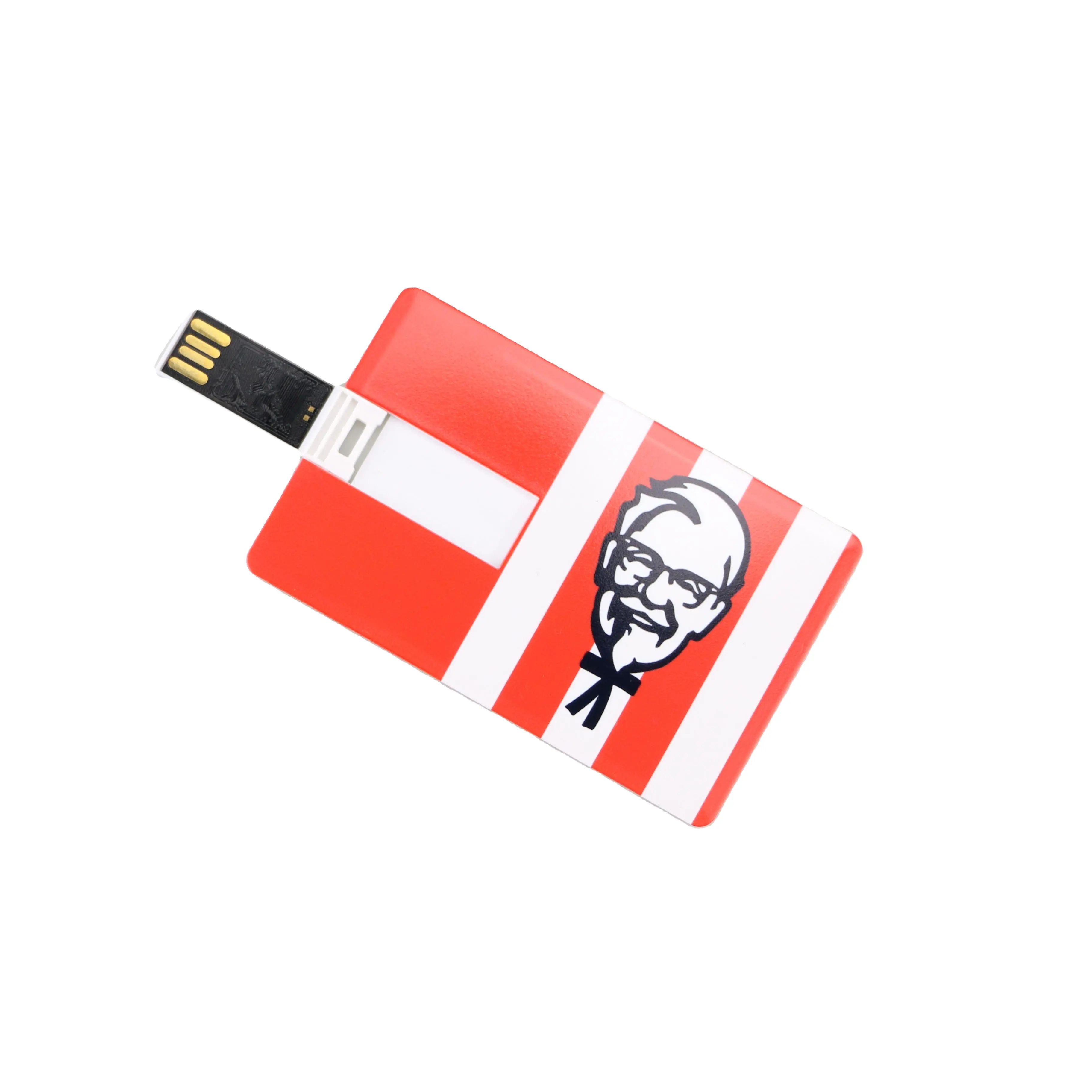 Carta usb in plastica 2.0 stampa a colori con logo personalizzato per regali in PP box cetak pendrive spedizione a goccia che supporta flashdrive 1-128g