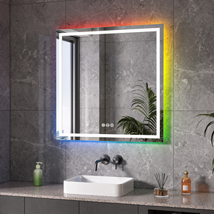 Color Changing Touch <strong>Sensor</strong> Switch Make up Led Light Rgb <strong>Mirror</strong> Anti Fog Rectangle Bathroom <strong>Mirror</strong> - Product Image 1