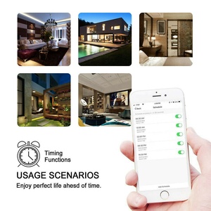 高品质英国智能wifi 2 gang白色双插座，带单USB按钮和计时器240V 13A电源 - Product Image 6