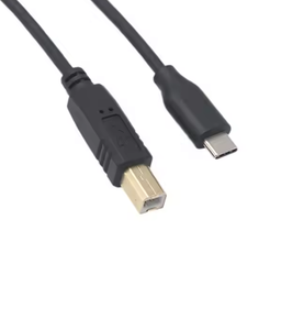 <strong>Custom</strong> <strong>USB</strong> <strong>2</strong>.<strong>0</strong> Type C to <strong>USB</strong> Type B Cable with Braid Shielding and PVC Jacket 12 Months Warranty