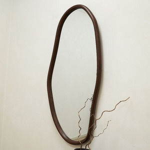 优雅复古风格全长美式化妆镜木质异形壁镜卧室客厅装饰 - Product Image 6