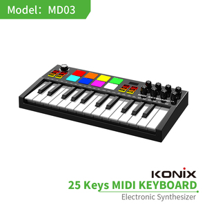 Konix <strong>MIDI</strong> <strong>Controller</strong> Piano 25keys ARP Auto Zccompaniment Function Electronic Piano - Product Image 5