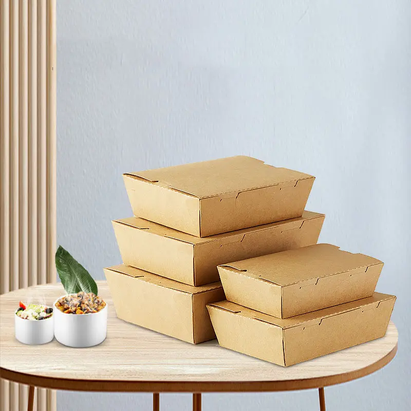 กล่องใส่อาหารแบบใช้แล้วทิ้ง,กล่องใส่อาหารกล่องเบอร์เกอร์กระดาษคราฟท์กล่องใส่อาหารกล่องใส่กลับบ้าน