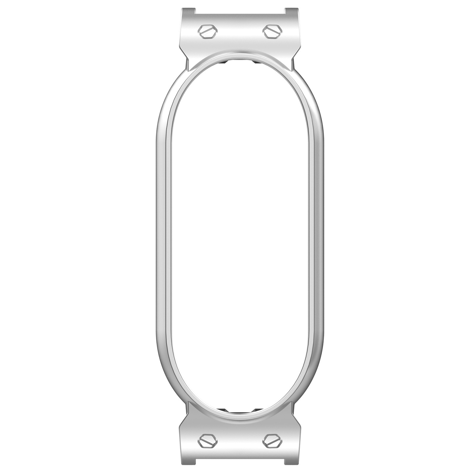 Coque en métal argenté