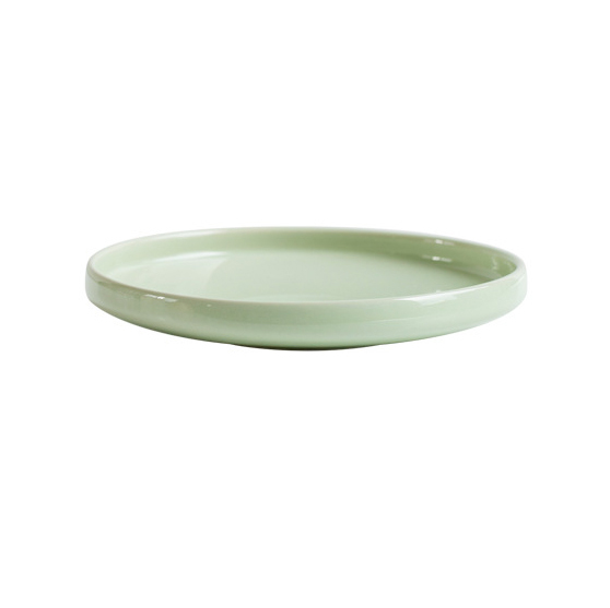Assiette profonde ronde verte
