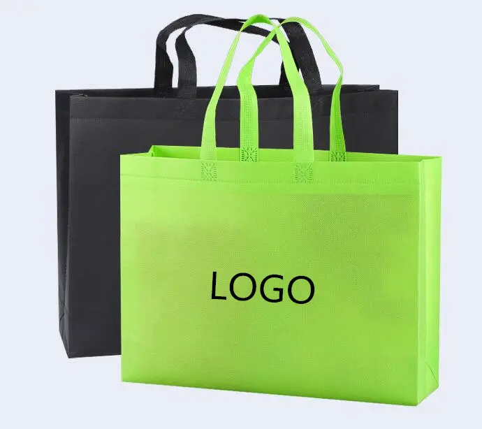 Bolsas de compra reutilizables biodegradables, ecológicas, no tejidas, ecológicas, con logotipo personalizado