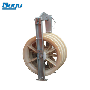 Bundle Nylon Three <strong>Stringing</strong> <strong>Block</strong> Conductor Pulleys for Transmission Line - Product Image 2
