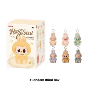 Labubu Second Generation Macaron Blind Box Trendy Cute Vinyl Doll Keychain PVC Material Animal Collectible <strong>Gift</strong> Inspired Frozen - Product Image 6