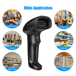 Venta al por mayor con cable 1D lector de código de barras de escaneo continuo escáner de código de barras de mano para POS tienda supermercado - Product Image 6