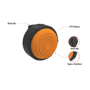 Controlador PTT inalámbrico de fábrica Botón Push-to-Talk para controles remotos de auriculares Bluetooth - Product Image 2