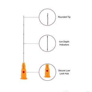 PDO ve çelik mikro kanül ile kör uç çeşitli boyutlarda 18g-34g Dermal dolgu aracı ozon ISO sertifikalı ile dezenfekte - Product Image 4