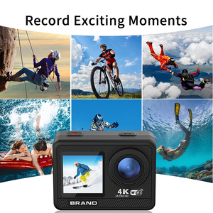 4K60fps 24MP六轴EIS二合一无线麦克风防水遥控器自行车游泳动作相机 - Product Image 6